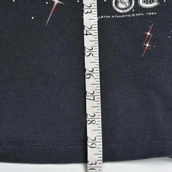 Vintage Montreal Canadians NHL Hockey T-Shirt 1994 All Over Print Size XL - Picture 11 of 12